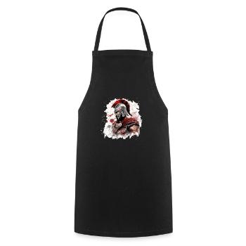 Sparta T-Shirt Spartan Greek Fighter - Cooking Apron - black - Front - AI Model Male 185 dark (185cm)
