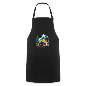 Quad & Off-Road - Cooking Apron - black - Front - AI Model Male 185 dark (185cm)
