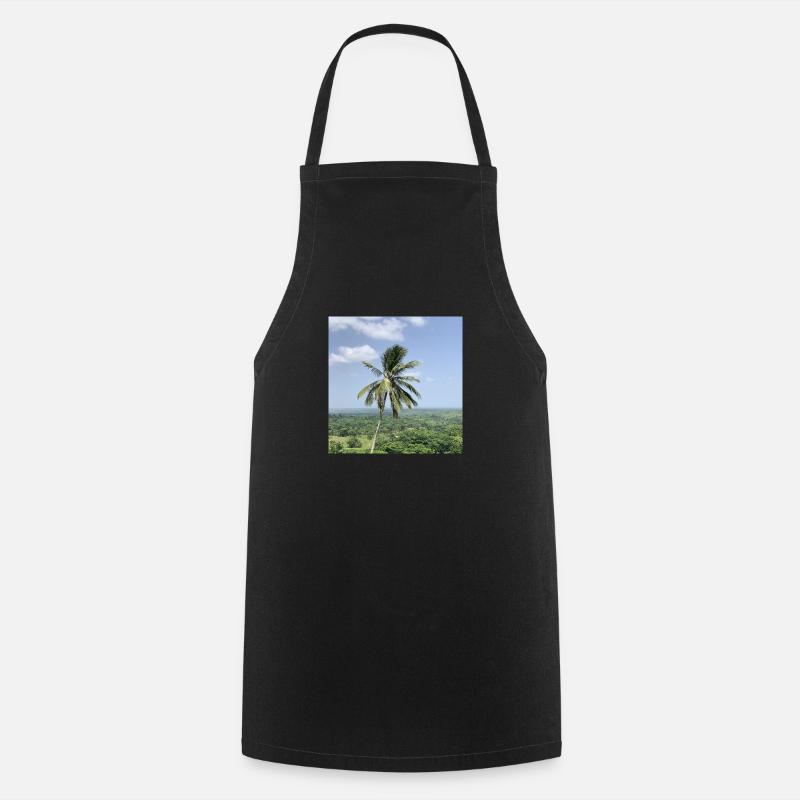 Palm tree - Cooking Apron - black