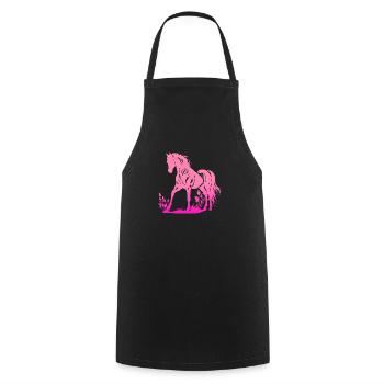 Cowboy Funny Cowboy Hat Wild Western Rodeo Texas - Cooking Apron - black - Front - AI Model Male 185 dark (185cm)
