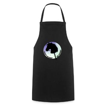 NE VOUS INQUIÉTEZ PAS, SOYEZ UN PASSE-TEMPS - Tablier de cuisine - noir - Devant - AI Model Male 185 dark (185cm)