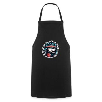Porcupine Basketball Team - Cooking Apron - black - Front - AI Model Male 185 dark (185cm)