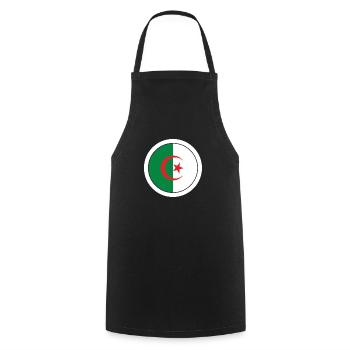 Algerie drapeau pays - Tablier de cuisine - noir - Devant - AI Model Male 185 dark (185cm)