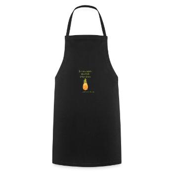 Be a pineapple - Cooking Apron - black - Front - AI Model Male 185 dark (185cm)