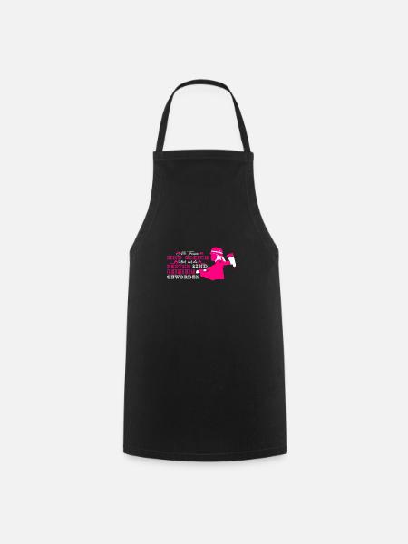 FEUERWEHRFRAU hotpink - Kochschürze - Schwarz