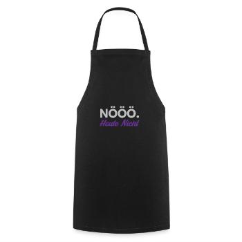 NÖÖÖ - HEUTE NICHT - Kochschürze - Schwarz - Vorne - AI Model Male 185 dark (185cm)