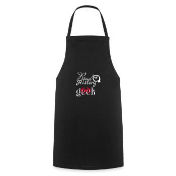 History - Cooking Apron - black - Front - AI Model Male 185 dark (185cm)