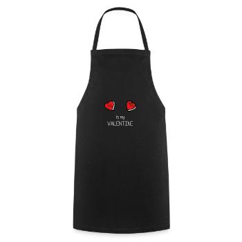 Design 143180864 - Cooking Apron - black - Front - AI Model Male 185 dark (185cm)