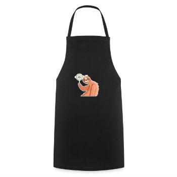 Sloth World Cup football World Cup gift - Cooking Apron - black - Front - AI Model Male 185 dark (185cm)