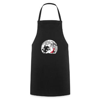 the little red riding hood - Cooking Apron - black - Front - AI Model Male 185 dark (185cm)