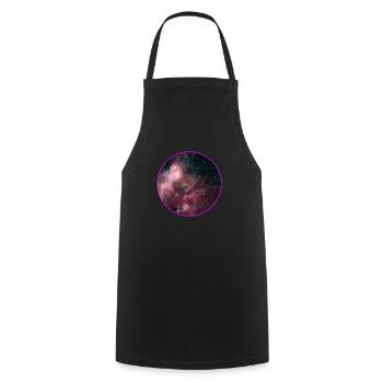Galaxy - Space - Stars - Cosmic - Art - Universe - Cooking Apron - black - Front - AI Model Male 185 dark (185cm)