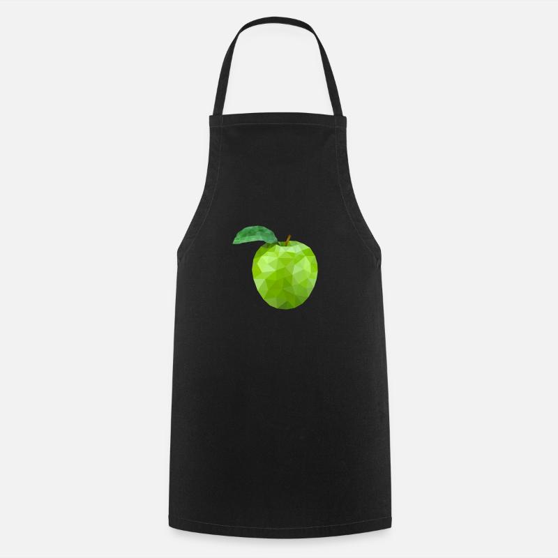 Apfel - Kochschürze - Schwarz
