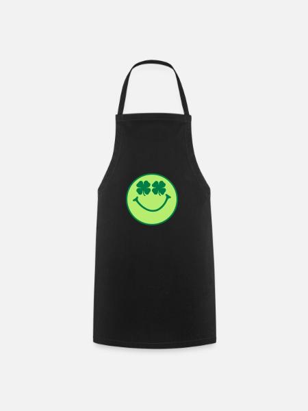 Smiley - Tablier de cuisine - noir