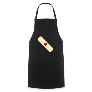 Smiley Plaster - Cooking Apron - black - Front - AI Model Male 185 dark (185cm)