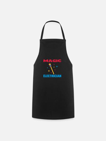 Plumber / Mechanician / electrician / Dad / Geek - Cooking Apron - black