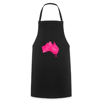 australia pink country - Kochschürze - Schwarz - Vorne - AI Model Male 185 dark (185cm)