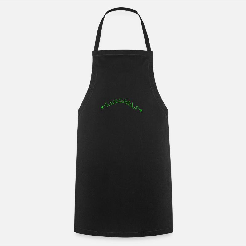 vegan - Vegan - Kochschürze - Schwarz
