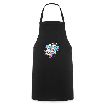 Feel The Bern - Cooking Apron - black - Front - AI Model Male 185 dark (185cm)