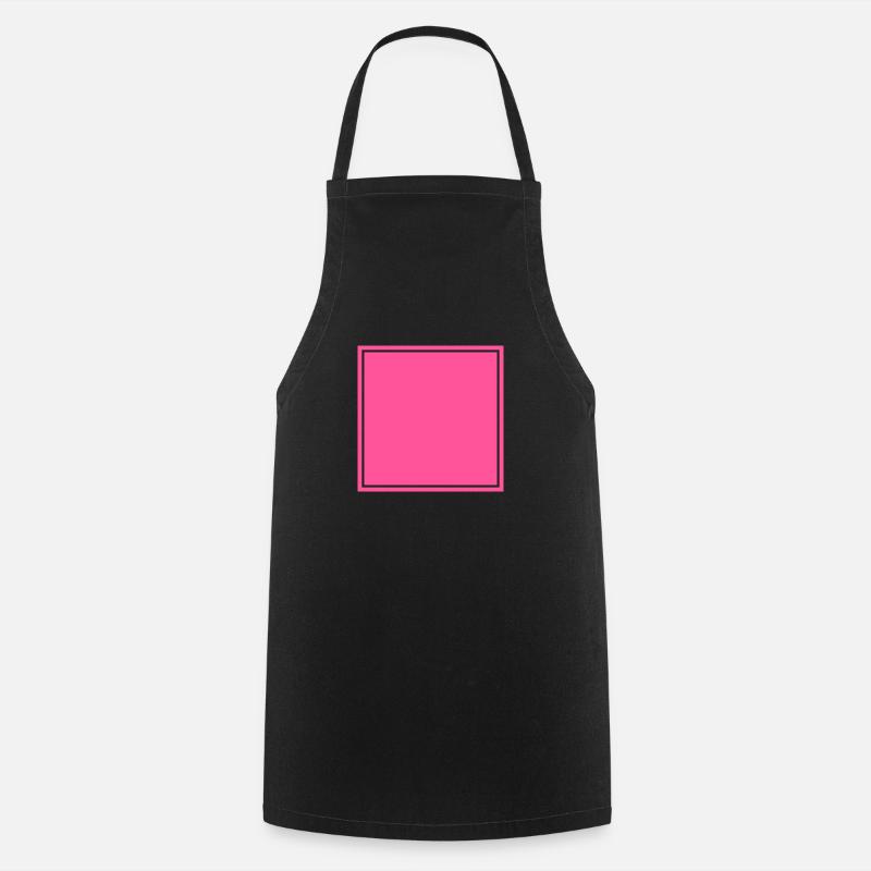 Square self-design - Cooking Apron - black
