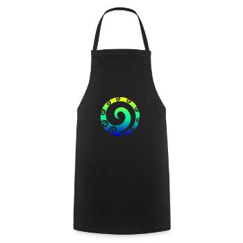 Maori Koru Art Polynesian Tribal Tattoo Geschenk - Kochschürze - Schwarz - Vorne - AI Model Male 185 dark (185cm)