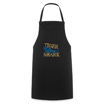 Fisch Tiger Shark Dunkle Gefahr Taucher Geschenk - Kochschürze - Schwarz - Vorne - AI Model Male 185 dark (185cm)