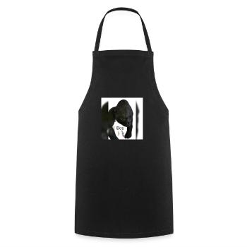 Gorille - Tablier de cuisine - noir - Devant - AI Model Male 185 dark (185cm)