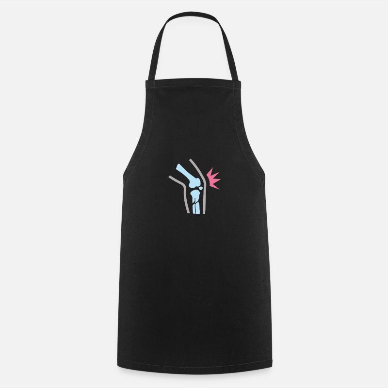 Knee pain - Cooking Apron - black