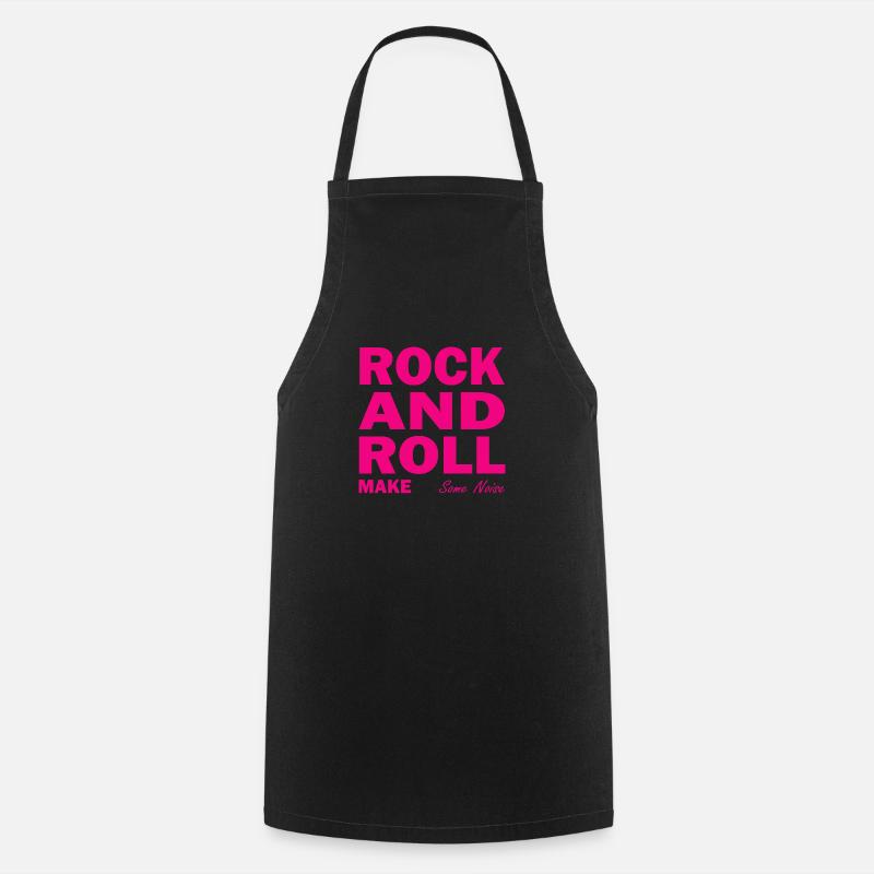 Rock Music Rock and Roll - Grembiule da cucina - nero