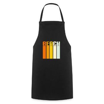 Beach - Kochschürze - Schwarz - Vorne - AI Model Male 185 dark (185cm)