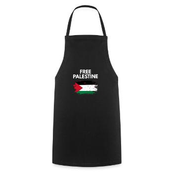 Libérer la Palestine - Tablier de cuisine - noir - Devant - AI Model Male 185 dark (185cm)
