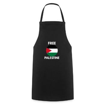 Libérer la Palestine - Tablier de cuisine - noir - Devant - AI Model Male 185 dark (185cm)