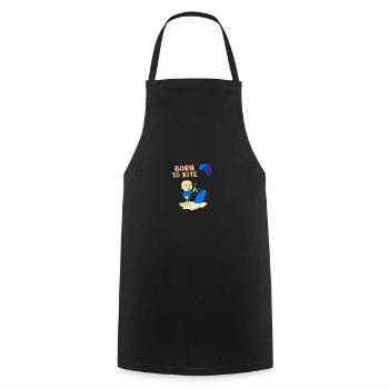 Kite Surfer Born to Kite Baby Kids Gift Idea - Cooking Apron - black - Front - AI Model Male 185 dark (185cm)