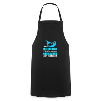 Surfer I'm a Foiling Dad Just like a normal dad - Cooking Apron - black - Front - AI Model Male 185 dark (185cm)