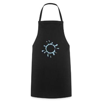 Conception de bulle de savon éclatante - Tablier de cuisine - noir - Devant - AI Model Male 185 dark (185cm)