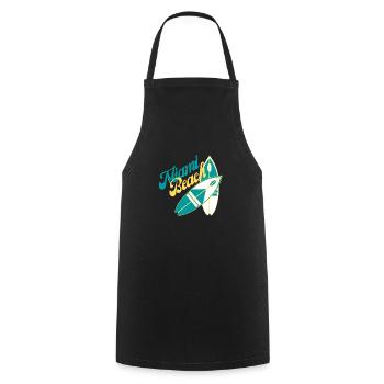 Miami beach - Tablier de cuisine - noir - Devant - AI Model Male 185 dark (185cm)