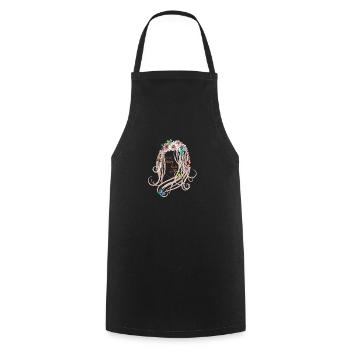 butterfly kisses - Cooking Apron - black - Front - AI Model Male 185 dark (185cm)