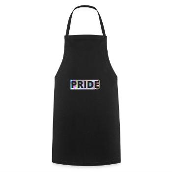 PRIDE - Kochschürze - Schwarz - Vorne - AI Model Male 185 dark (185cm)