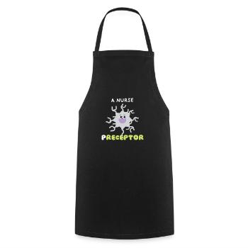 Funny Pun Receptor Nurse Preceptor Merci cadeaux - Tablier de cuisine - noir - Devant - AI Model Male 185 dark (185cm)