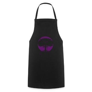Une fille se balance sur l’arbre - Tablier de cuisine - noir - Devant - AI Model Male 185 dark (185cm)