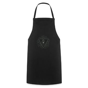 Mystery Hand - Kochschürze - Schwarz - Vorne - AI Model Male 185 dark (185cm)