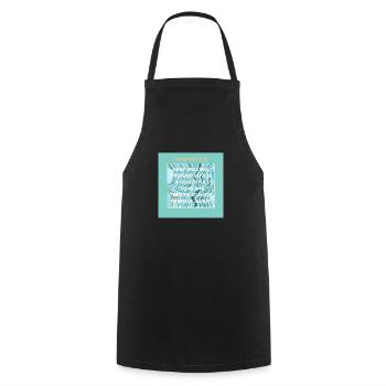 Keep smiling because life is a beautiful thing - Tablier de cuisine - noir - Devant - AI Model Male 185 dark (185cm)