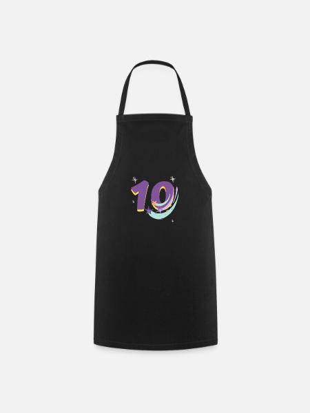 10-jähriges Jubiläum (10-jähriges Geschenk) - Kochschürze - Schwarz