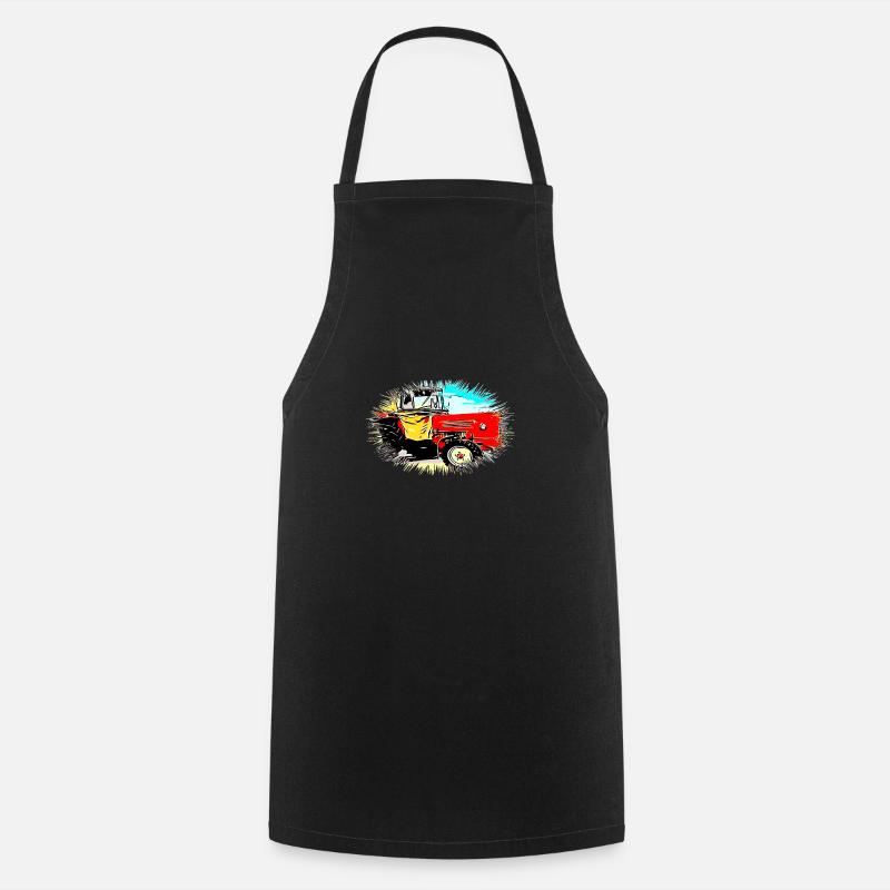 Tractor - Cooking Apron - black