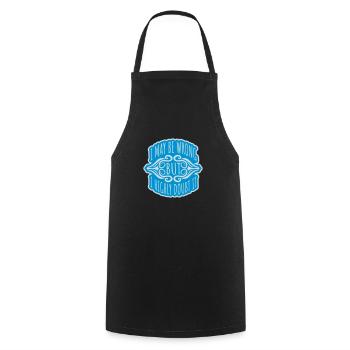 Je peux me tromper - Tablier de cuisine - noir - Devant - AI Model Male 185 dark (185cm)