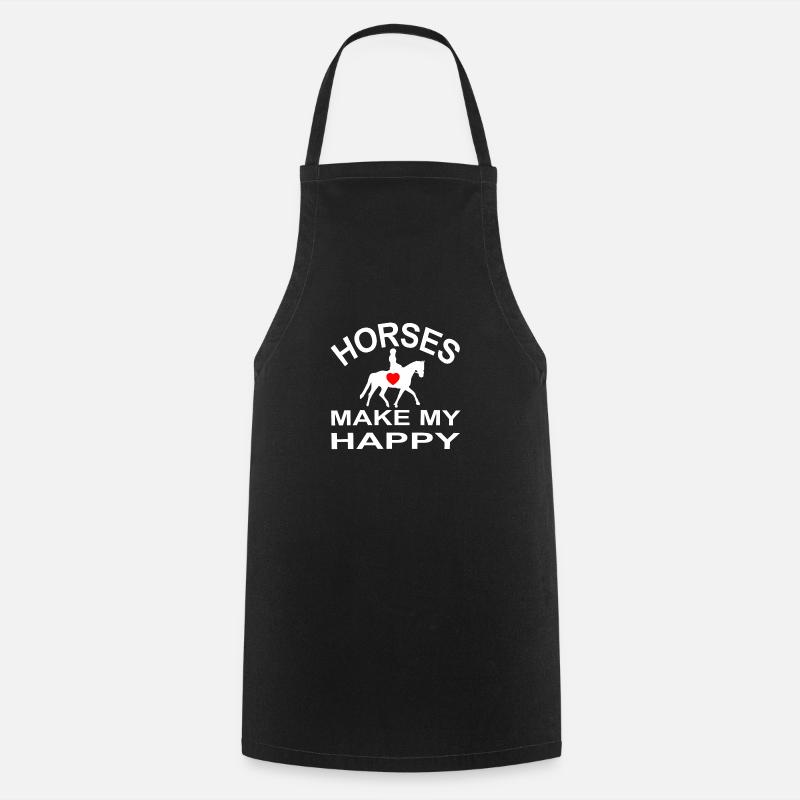Horse - Cooking Apron - black