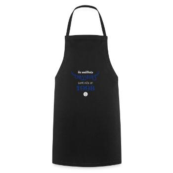 Anniversaire chasseur 1998 - Tablier de cuisine - noir - Devant - AI Model Male 185 dark (185cm)