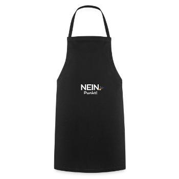 Nein. Punkt! - Kochschürze - Schwarz - Vorne - AI Model Male 185 dark (185cm)