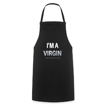 sagesse citations bouddha texte vie vierge - Tablier de cuisine - noir - Devant - AI Model Male 185 dark (185cm)