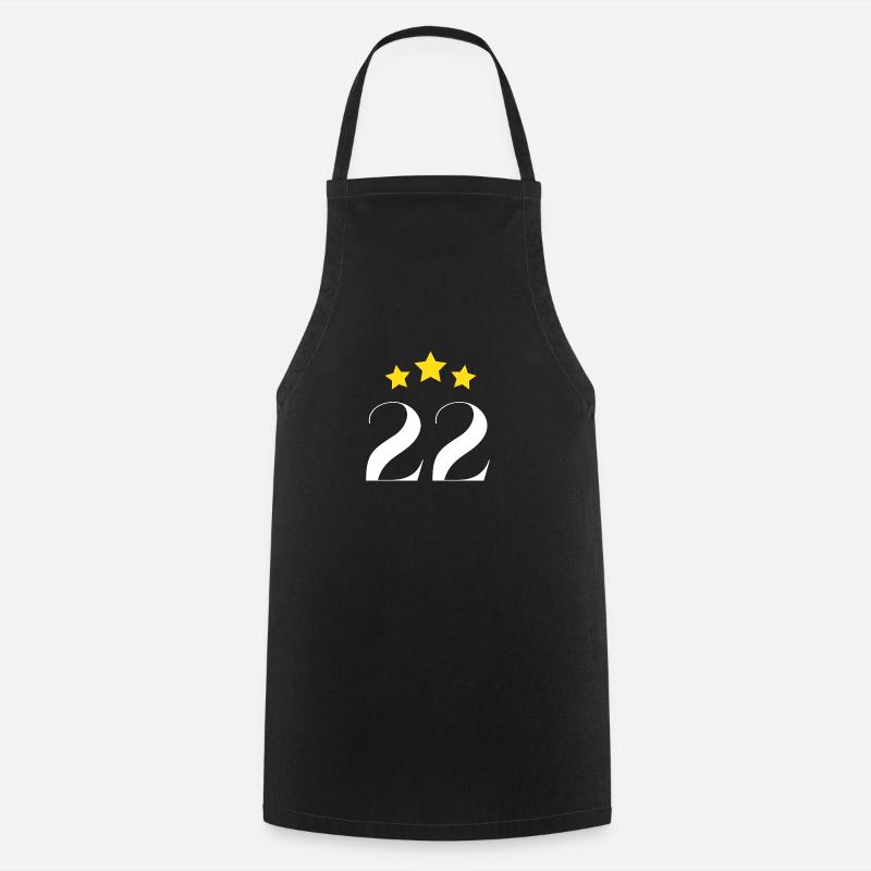 22e anniversaire étoilé - Tablier de cuisine - noir