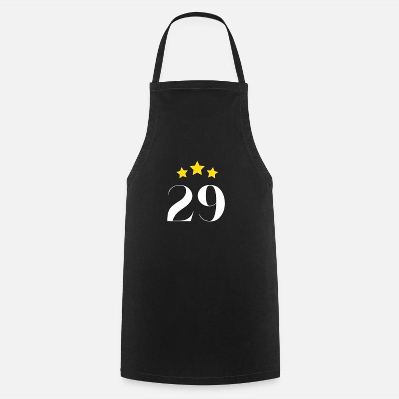 29e anniversaire étoilé - Tablier de cuisine - noir